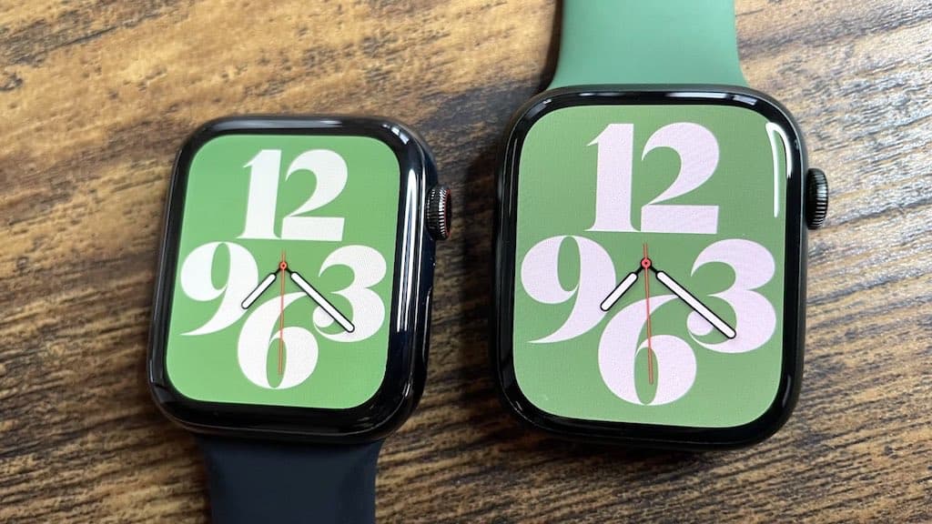 Apple Watch 7：ケースサイズが拡大された
