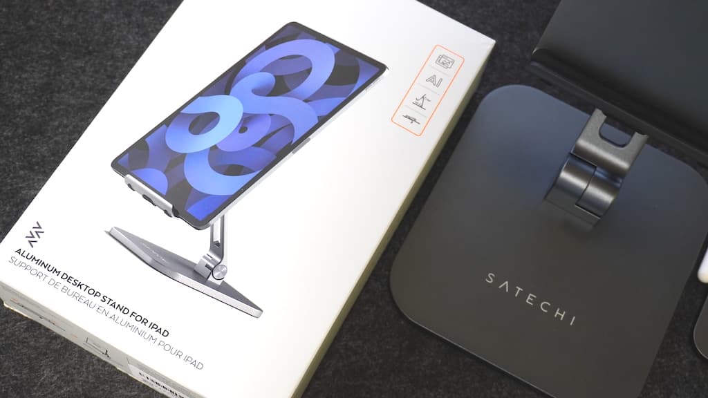Satechi：iPad用アルミニウムデスクトップスタンドの「メリット、デメリット」