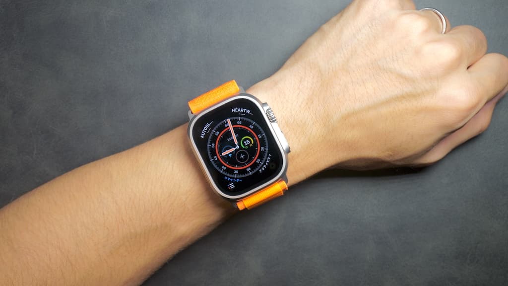 Apple Watch Ultra装着時の写真