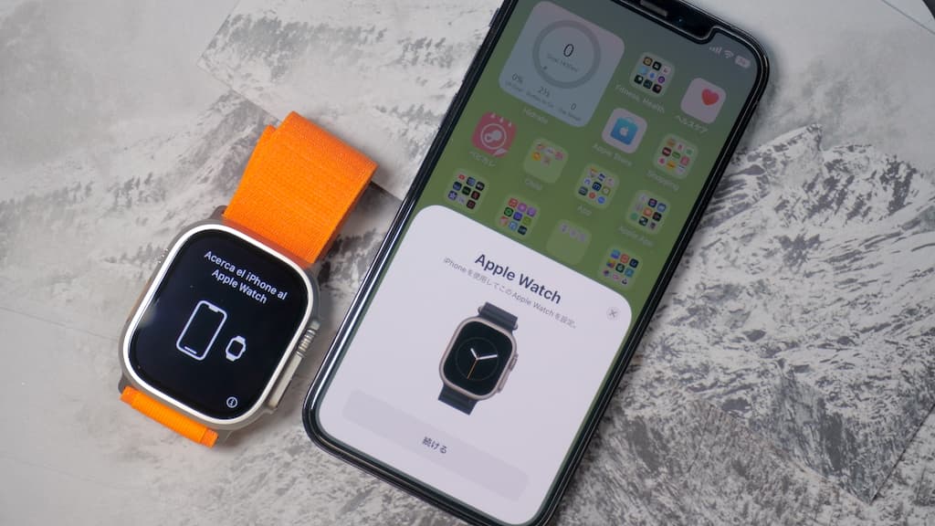 Apple Watchに"iPhoneと近づけてください"画面が表示されればOK