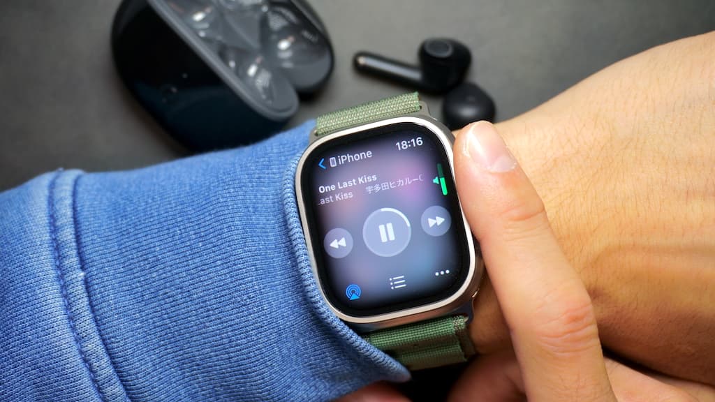 Apple Watchで音量調整できる