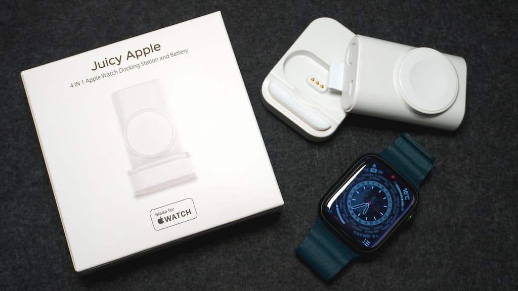 Juicy Apple：Apple Watch モバイルバッテリーの「特徴」