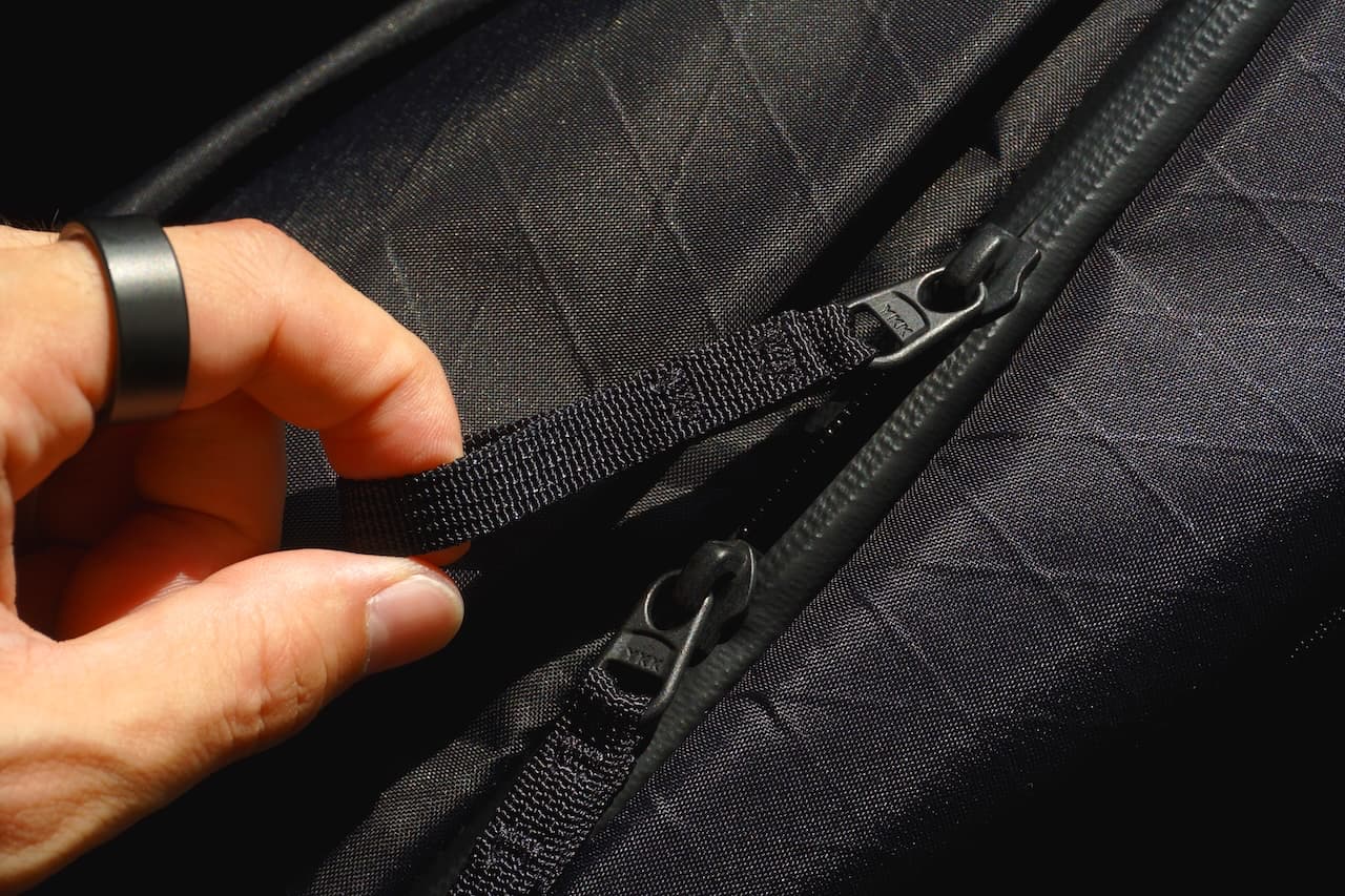 ファスナーは滑らか