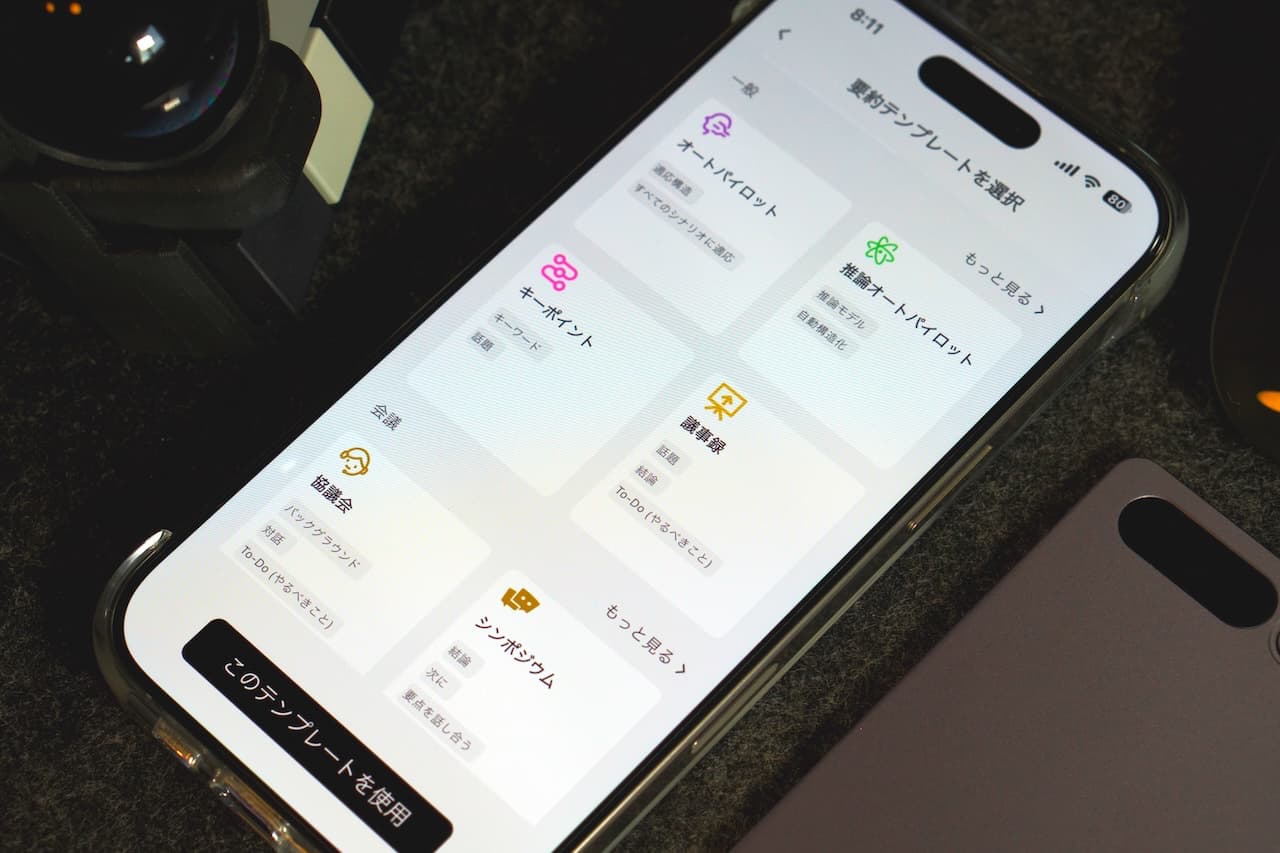 34種類のテンプレート