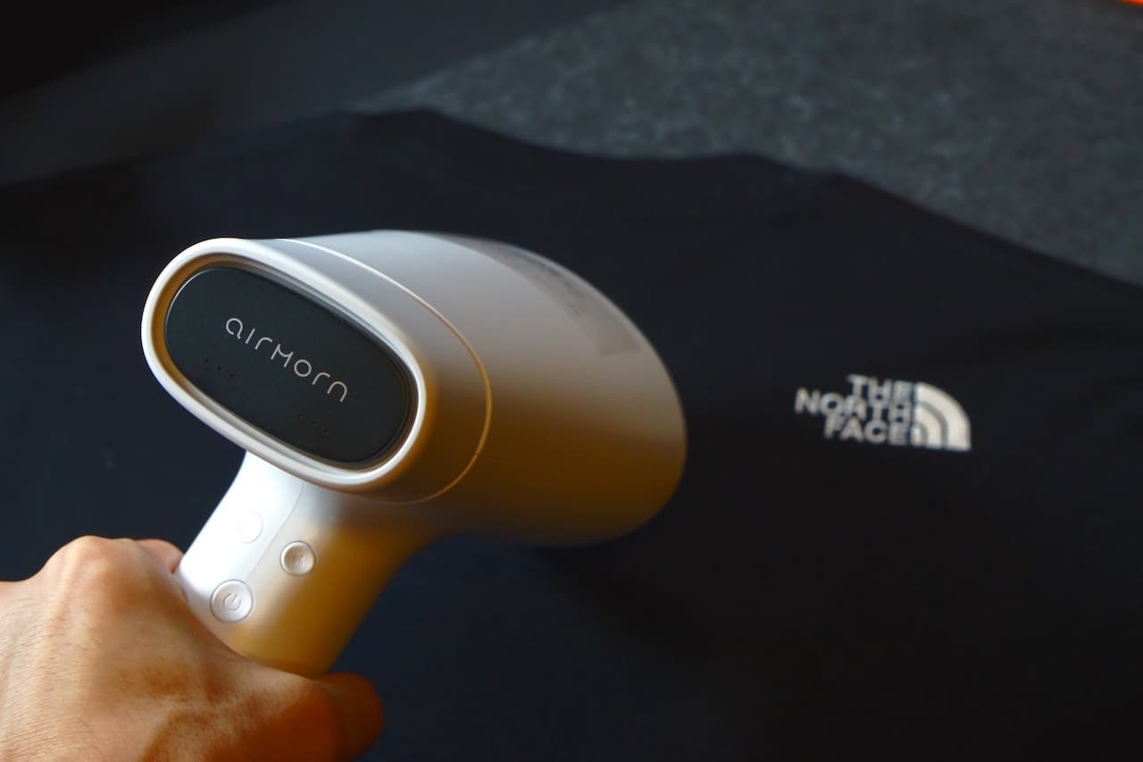 airmorn oneは約10秒ですぐに使える