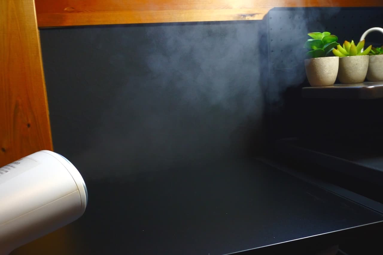 このスチーム量、業界トップレベルですよ、、